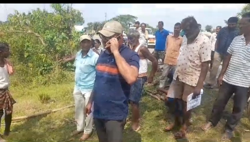 ।। ପ୍ରଶାସନ ହସ୍ତକ୍ଷେପ ପରେ ରାସ୍ତା ରୋକ ହଟିଲା ।।