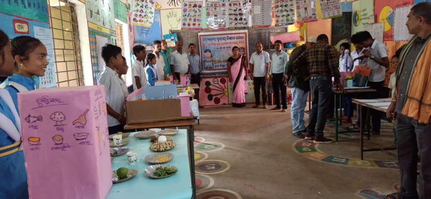 झिटिकी राजकीय उच्च प्राथमिक विद्यालय में विज्ञान मेला आयोजित हुआ