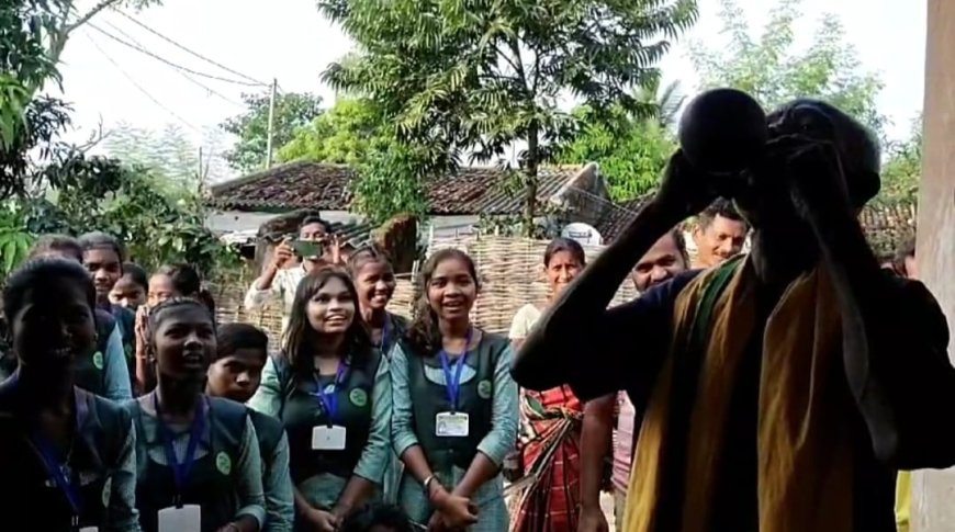 Balloon awareness at Priyadharini Indira High School, Churagaon.