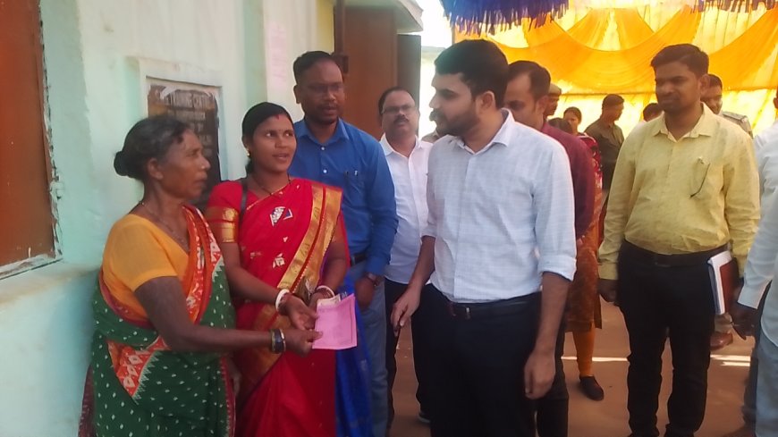 Public Grievance and Redressal Camp of District Collector in Thuamul Rampur
