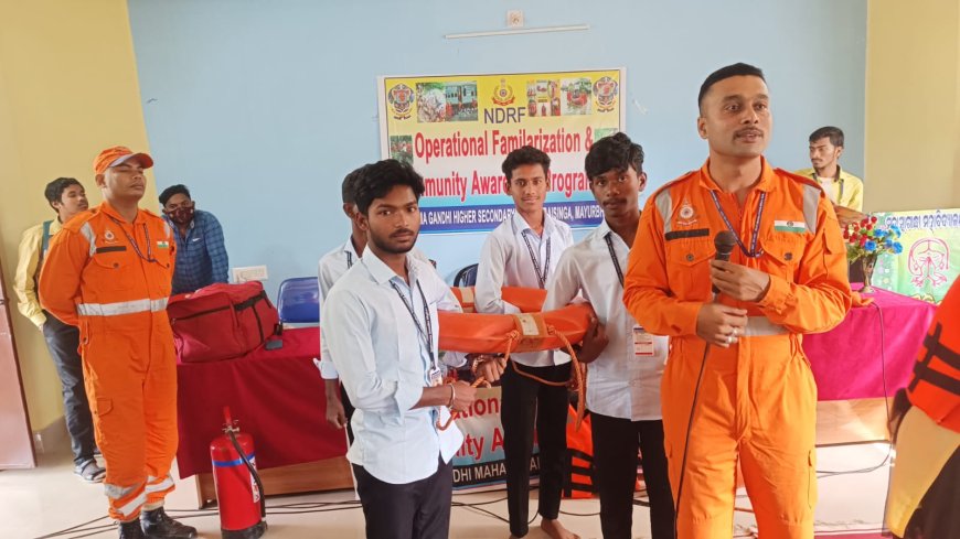 ମହାତ୍ମାଗାନ୍ଧୀ ମହାବିଦ୍ୟାଳୟରେ ଏନଡିଆରଏଫ୍ ପକ୍ଷରୁ ବିପର୍ଯ୍ୟୟ ସଚେତନତା କର୍ମଶାଳା ଆୟୋଜିତ