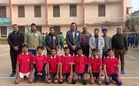 एम वी कान्वेंट स्कूल एंड कॉलेज में संपन्न हुई एक दिवसीय इंटर हाउस वॉलीबॉल प्रतियोगिता, विजेता हुए पुरस्कृत