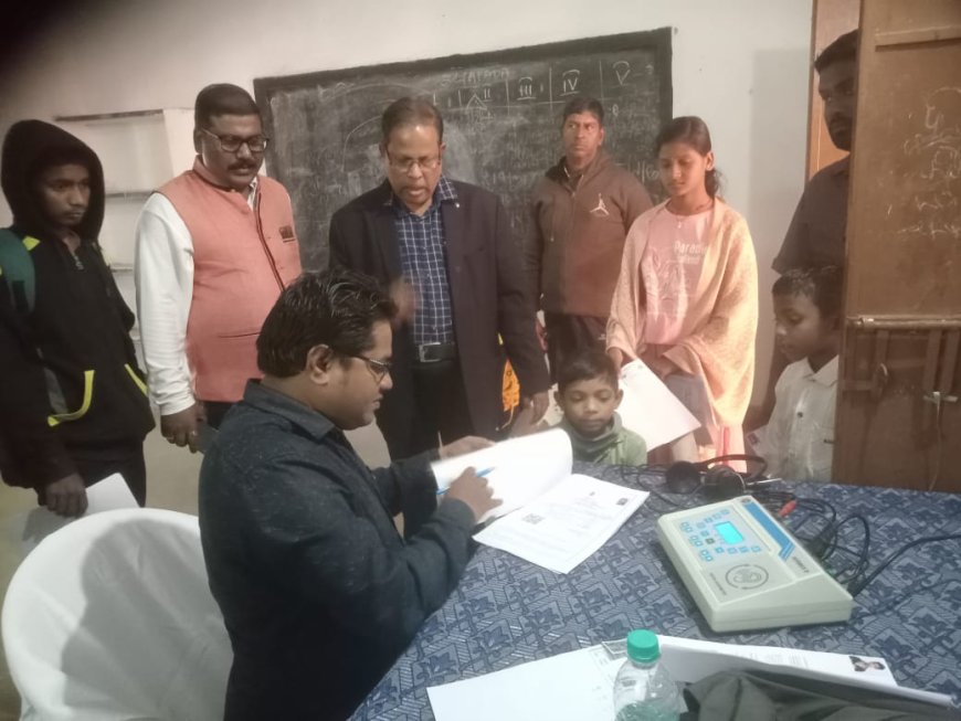 ଭିନ୍ନକ୍ଷମ ଚିହ୍ନଟିକରଣ ଶିବିରରେ ଯୋଗ ଦେଲେ ୧୦୨ ଛାତ୍ରଛାତ୍ରୀ