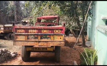 ରାସଗୋବିନ୍ଦପୁରରେ ଚୋରା ବାଲି ଟ୍ରାକ୍ଟର ଜବତ