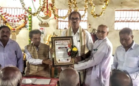 ବାରିପଦା ମୋହରିର ସଂଘ ତରଫରୁ  ସମ୍ବର୍ଦ୍ଧନା