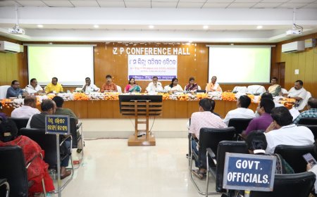 ମୟୁରଭଞ୍ଜ  ଜିଲ୍ଲାପରିଷଦର  ଅଷ୍ଟମ ବୈଠକ ଅନୁଷ୍ଠିତ:ଅଧିନସ୍ଥ ବିଭିନ୍ନ ବିଭାଗୀୟ ଜନ କଲ୍ୟାଣ ଯୋଜନା  ସମ୍ପର୍କ ରେ ବିଶଦ ଆଲୋଚନା