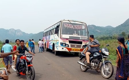 ବସ୍ ସହ ବାଇକ୍ ମୁହାମୁହିଁ ଧକା ବାଇକ୍ ଚାଳକଙ୍କର ମୃତ