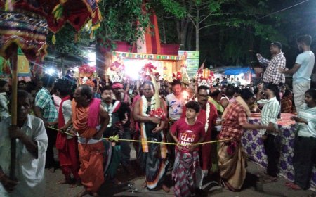 ମା’ପାଟ୍ଟଖଣ୍ଡା ଠାକୁରାଣୀ ଯାତ୍ରାର ନଗର ଭ୍ରମଣ ଆରମ୍ଭ: ଚତୁର୍ଥ ଦିନରେ ପଣସପଡି ର ମେଦ୍ରି ସାହି ପରିଭ୍ରମଣ:ଶତାଧିକ ଭକ୍ତ ଙ୍କ ସମାଗମ