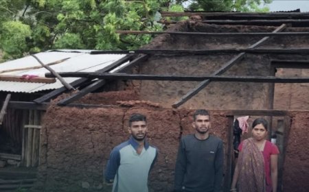 କାଳ ବୈଶାଖୀର କରାଳ ରୂପ: ଘରର ଛପର ଉଡିଲା ଖୋଲା ଆକାଶ ତଳେ ପରିବାର