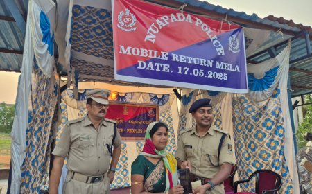 ନୂଆପଡ଼ା ପୋଲିସ୍ ଦ୍ଵାରା  " ମୋବାଇଲ୍ ଫେରସ୍ତ ମେଳା" ମାଧ୍ୟମରେ 104 ଟି ଚୋରି ମୋବାଇଲ୍ ଫେରସ୍ତ ହେଲା