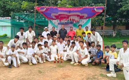 ଆନ୍ତଃ ବିଦ୍ୟାଳୟ କ୍ରିକେଟ ଟୁର୍ଣ୍ଣାମେଣ୍ଟ ଉଦଯାପିତ:(ରେଡ ଦଳ ଚମ୍ପିୟାନ)