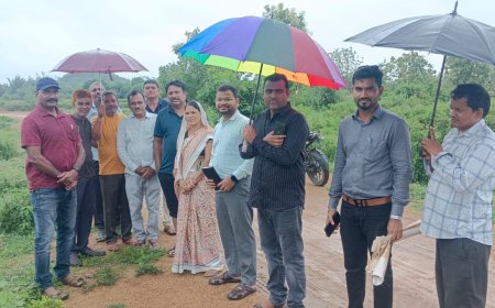 ନୂଆପଡା ବ୍ଲକ ସ୍ତରୀୟ ନୂତନ ଷ୍ଟାଡିୟମ ନିମନ୍ତେ ଡ଼ୁମେରପାଣି ରେ ଜମି ଚି଼ହ୍ନଟ