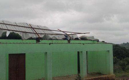 ବଲଙ୍ଗୀ ନୂତନ ବିଦ୍ୟାଳୟ କୋଠା ନିର୍ମାଣ କାର୍ଯ୍ୟ ନିମ୍ନମାନର:ହସ୍ତାନ୍ତର ପୁର୍ବରୁ ଉଡିଗଲା ଟିଣ