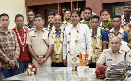 ରାଜ୍ୟସ୍ତରୀୟ ପୋଲିସ ଭଲିବଲ ଚମ୍ପିୟାନସିପରେ ମୟୁରଭଞ୍ଜକୁ ବ୍ରୋଞ୍ଜ ମେଡାଲ - ସମ୍ବର୍ଦ୍ଧିତ କଲେ ଆରକ୍ଷୀ ଅଧିକ୍ଷକ