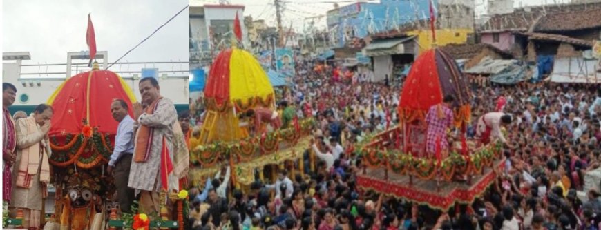 ଶ୍ରୀଜୀଉଙ୍କ ବାହୁଡ଼ା ଯାତ୍ରା ସମ୍ପର୍ନ୍ନ, ରଥ ଟାଣିଲେ ଜ଼ିଲ୍ଲାପାଳ