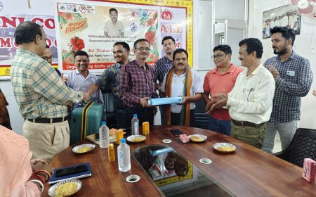 ଅତିରିକ୍ତ ଜିଲ୍ଲା ଜନ ସ୍ଵାସ୍ଥ୍ୟ ଯୋଗାଯୋଗ ଅଧିକାରୀ  ଶ୍ରୀଯୁକ୍ତ କିଶୋର ଚନ୍ଦ୍ର ପଟେଲଙ୍କ ବିଦାୟକାଳୀନ ସଭା ଓ ସମ୍ବର୍ଦ୍ଧନା