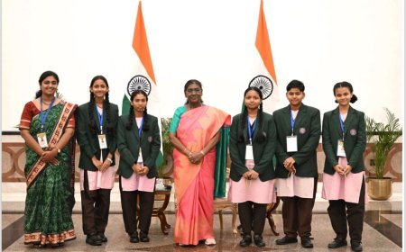 ଏକଲବ୍ୟ ବିଦ୍ୟାଳୟ ଛାତ୍ରଛାତ୍ରୀଙ୍କ ରାଷ୍ଟ୍ରପତି ଭବନ ପରିଦର୍ଶନ