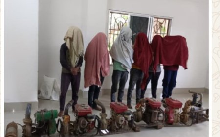 ମୋଟର ଚୋରୀ ଅଭିଯୋଗରେ ୬ ଅଭିଯୁକ୍ତ ଗିରଫ