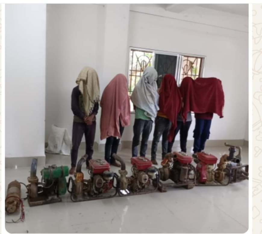 ମୋଟର ଚୋରୀ ଅଭିଯୋଗରେ ୬ ଅଭିଯୁକ୍ତ ଗିରଫ