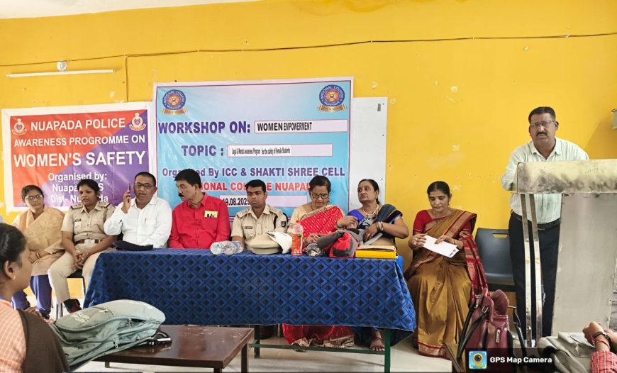 ବାଲିକା ସୁରକ୍ଷା ସଚେତନତା ଅଭିଯାନ ନେସନାଲ କଲେଜ୍ ନୂଆପଡ଼ାରେ ଅନୁଷ୍ଠିତ