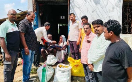 ଅଗ୍ନି ବିପନ୍ନ ପରିବାରକୁ ସହାୟତାର ହାତ ବଢ଼ାଇଲା ଜିଲ୍ଲା ଉତ୍କଳ ସାମ୍ବାଦିକ ସଙ୍ଘ