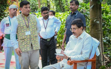 କୋରାପୁଟ ଜିଲ୍ଲା ଗସ୍ତରେ ରାଜ୍ୟପାଳ:କୋରାପୁଟ କଫି ପିଇ ସନ୍ତୋଷବ୍ୟକ୍ତ କଲେ ରାଜ୍ୟପାଳ