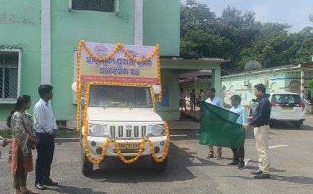 ନବରଙ୍ଗପୁର ଠାରେ ଆନ୍ତଃ ରାର୍ଜୀୟ ପ୍ରବାସୀ ଶ୍ରମିକ ସଚେତନତା ରଥ ର ଶୁଭାରମ୍ଭ