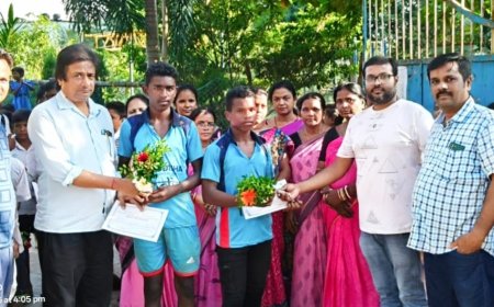 ରାଜ୍ୟସ୍ତରୀୟ ବିଦ୍ୟାଳୟ ଖେଳକୁଦ ପ୍ରତିଯୋଗିତାରେ ଭାଗନେବେ ପି ସି ପୁର ସ୍କୁଲର ନିମାଇ ଓ ଗାଜ