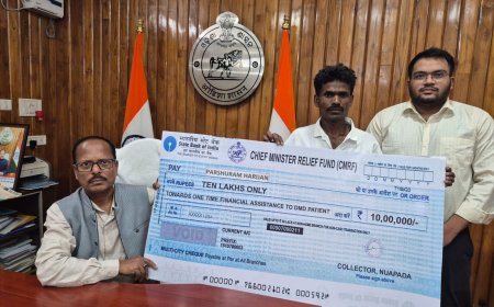 ମୁଖ୍ୟମନ୍ତ୍ରୀ ସହାୟତା ପାଣ୍ଠିରୁ ଦଶ ଲକ୍ଷ ଟଙ୍କା ପାଇଲା ଭିନ୍ନକ୍ଷମ ବାଳକ