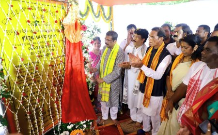 ମୟୂରଭଞ୍ଜ ଓ ବାଲେଶ୍ୱର ଜିଲ୍ଲାରେ କେନ୍ଦ୍ରମନ୍ତ୍ରୀଙ୍କୁ ସ୍ୱାଗତ