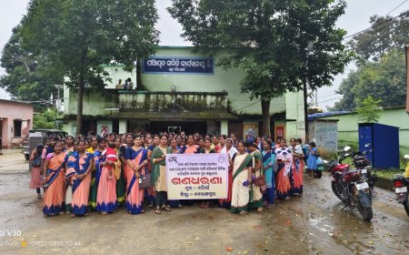 ।। ଝରିଗାଁ ବ୍ଲକ ଠାରେ ମିଶନ ଶକ୍ତି ର ଗଣ ଧାରଣା ।।