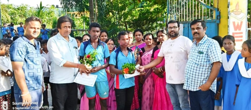 ରାଜ୍ୟସ୍ତରୀୟ ବିଦ୍ୟାଳୟ ଖେଳକୁଦ ପ୍ରତିଯୋଗିତାରେ ଭାଗନେବେ ପି ସି ପୁର ସ୍କୁଲର ନିମାଇ ଓ ଗାଜ