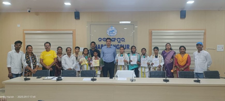 ୬୯ତମ ରାଜ୍ୟସ୍ତରୀୟ ସ୍କୁଲ ଗେମ୍ସ ତାଇକଣ୍ଡୋ ନବରଙ୍ଗପୁର ଖେଳାଳିଙ୍କ ର  ଦୁଇଟି ପଦକ ହାସଲ