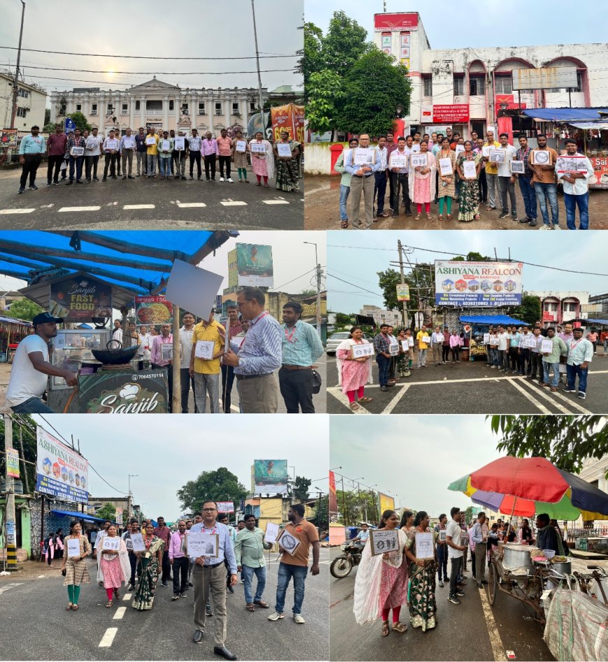 ମୟୂରଭଞ୍ଜ ଡ଼ାକ ମଣ୍ଡଳ ପକ୍ଷରୁ "ସେ ନୋ ଟୁ ସିଙ୍ଗଲ ୟୁଜ ପ୍ଲାଷ୍ଟିକ" ସଚେତନତା କାର୍ଯ୍ୟକ୍ରମ ପାଳିତ