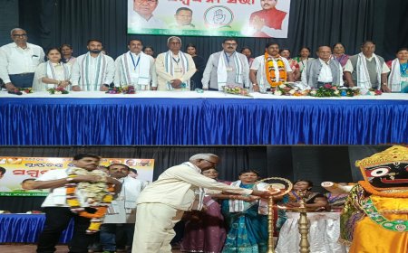 ନୂତନ ଜିଲ୍ଲା କଂଗ୍ରେସ ସଭାପତି ଙ୍କ ସମର୍ଦ୍ଧନା ସଭା ଆୟୋଜିତ