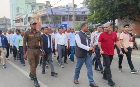 ସାଇବର ସୁରକ୍ଷା  ଅଭିଯାନ-୨୦୨୫ ଅବସରରେ ବାରିପଦା ଠାରେ ସଚେତନତା ୱାକାଥନ ଅନୁଷ୍ଠିତ