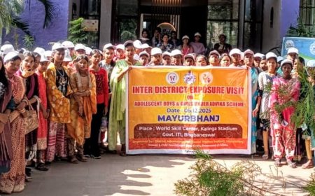 ଶହେ ଜଣିଆ କିଶୋରୀ ଦଳଙ୍କ ଆନ୍ତଃଜିଲ୍ଲା ପରିଦର୍ଶନ