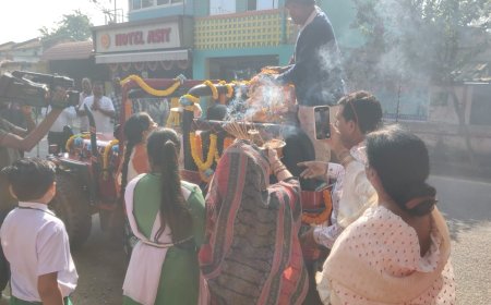 ଶ୍ରୀଅରବିନ୍ଦଙ୍କ ଦେକାଂଶ ରଥକୁ କୋଲାବିରା ଠାରେ ଭବ୍ୟ ସ୍ବାଗତ