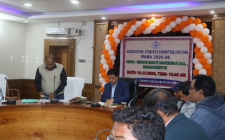 ୨୦୨୫-୨୬ ରବି ଋତୁ ପାଇଁ  ଏକ ଜିଲ୍ଲାସ୍ତରୀୟ କୃଷିଭିତ୍ତିକ ରଣନୀତି କମିଟି ବୈଠକ