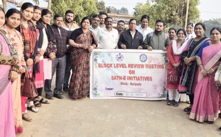 ବାରିପଦା ବ୍ଲକସ୍ତରୀୟ ମାସିକ ସମୀକ୍ଷା ବୈଠକ