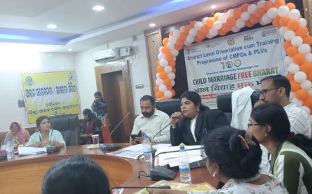 ବାଲ୍ୟବିବାହ ର ୧୦୦ ଦିନିଆ ସକ୍ରିୟତା ଉପରେ ଜିଲ୍ଲା ସ୍ତରୀୟ ଏକ ଦିନିଆ ତାଲିମ ଶିବିର ଅନୁଷ୍ଠିତ