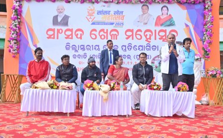 ବାରିପଦା ଷ୍ଟାଡିୟମ ପଡିଆ ଠାରେ ୨ଦିନିଆ "ସାଂସଦ ଖେଳ ମହୋତ୍ସବ" ଉଦଘାଟିତ