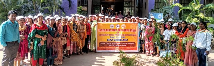 ଶହେ ଜଣିଆ କିଶୋରୀ ଦଳଙ୍କ ଆନ୍ତଃଜିଲ୍ଲା ପରିଦର୍ଶନ