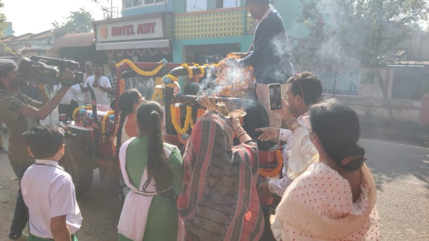 ଶ୍ରୀଅରବିନ୍ଦଙ୍କ ଦେକାଂଶ ରଥକୁ କୋଲାବିରା ଠାରେ ଭବ୍ୟ ସ୍ବାଗତ