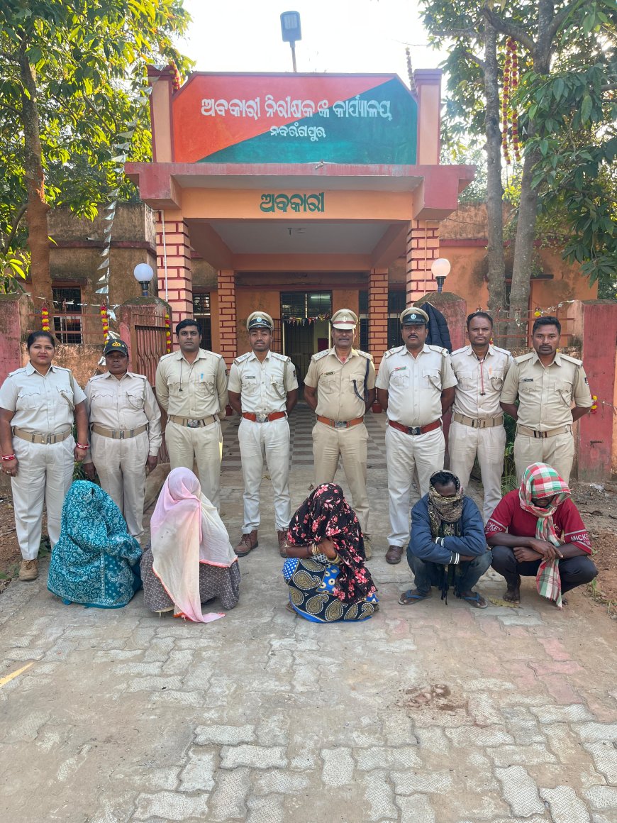 ୮୭ ଲିଟର ଚୋରା ଦେଶୀ ହାତ ରନ୍ଧା ମଦ ଓ ୧୦୦ ଲିଟର ପୋଚ ଓ ଗରମ ପୋଚ ୨୦ ଲିଟର ଜବତ