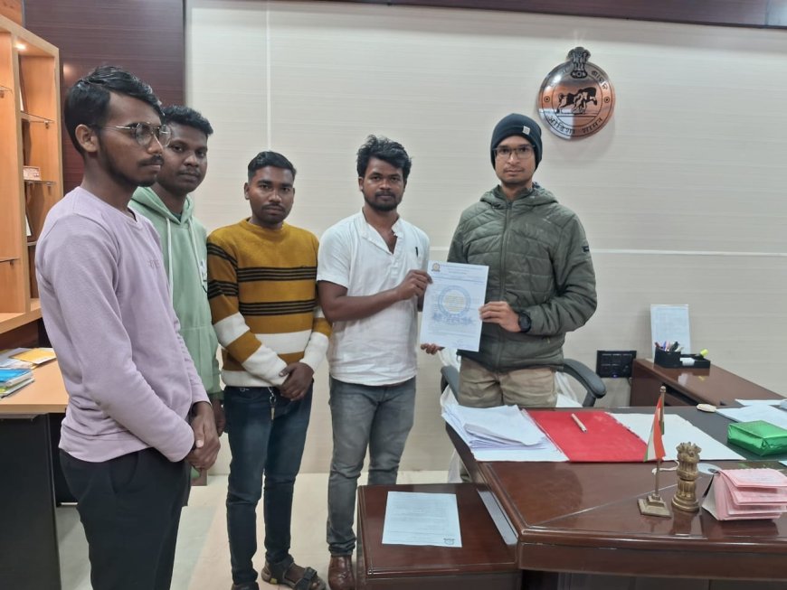 ରାଇରଙ୍ଗପୁର ମହାବିଦ୍ୟାଳୟକୁ ସରକାରୀ ମାନ୍ୟତା ପାଇଁ ମାସା ସଂଘ ତରଫରୁ ବାମନଘାଟି ଉପ ଜିଲ୍ଲାପାଳ ଙ୍କ ଜରିଆରେ ମହାମହିମ ରାଷ୍ଟ୍ରପତିଙ୍କୁ ଦାବି ପତ୍ର ଦେଲେ /ରାଷ୍ଟ୍ରପତି ଅଂଚଳର ରାଇରଙ୍ଗପୁର ମହାବିଦ୍ୟାଳୟ  ର ସରକାରୀ ମାନ୍ୟତା ପାଇଁ ମାସ ସଂଘ ପକ୍ଷରୁ ଦାବି ପତ୍ର l