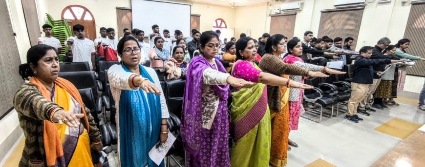 ଜାତୀୟ ଯୁବ ଦିବସ ଅବସରରେ ସମୂହ ବନ୍ଦେ ମାତରମ ଗାନ