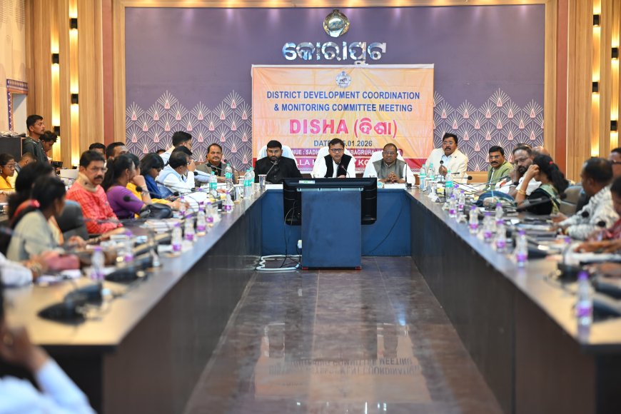 ଜିଲ୍ଲା ଉନ୍ନୟନ ସମନ୍ବୟ ଓ ତଦାରଖ ( ଦିଶା ) କମିଟି ବୈଠକ