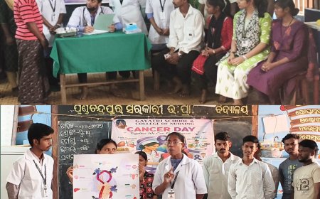 ପି ସି ପୁର ସ୍କୁଲରେ କ୍ୟାନ୍ସର ସଚେତନତା କାର୍ଯ୍ୟକ୍ରମ ( କ୍ୟାନ୍ସରକୁ ହରାଇବା କିନ୍ତୁ ହାରିବା ନାହିଁ )