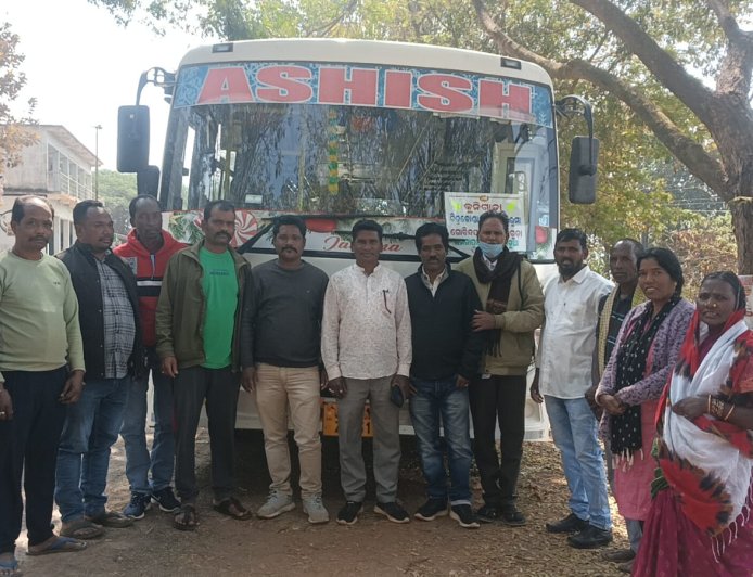 ।। ପାଡ଼ୁଆ ଠାରୁ ମାଲକାନଗିରି କୁନିଗାଡ଼ା ପାଇଁ ନୂତନ ବସ୍ ସେଭା ଉଦ୍ଘାଟନ ।।